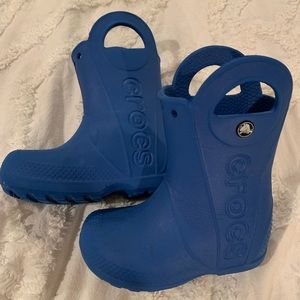 Crocs Kids Handle It Rain Boots Waterproof Slip On